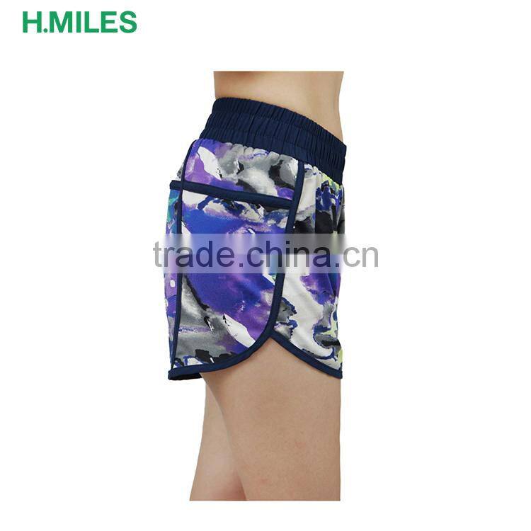 Custom Quick-drying Sublimation Printed yoga shorts women