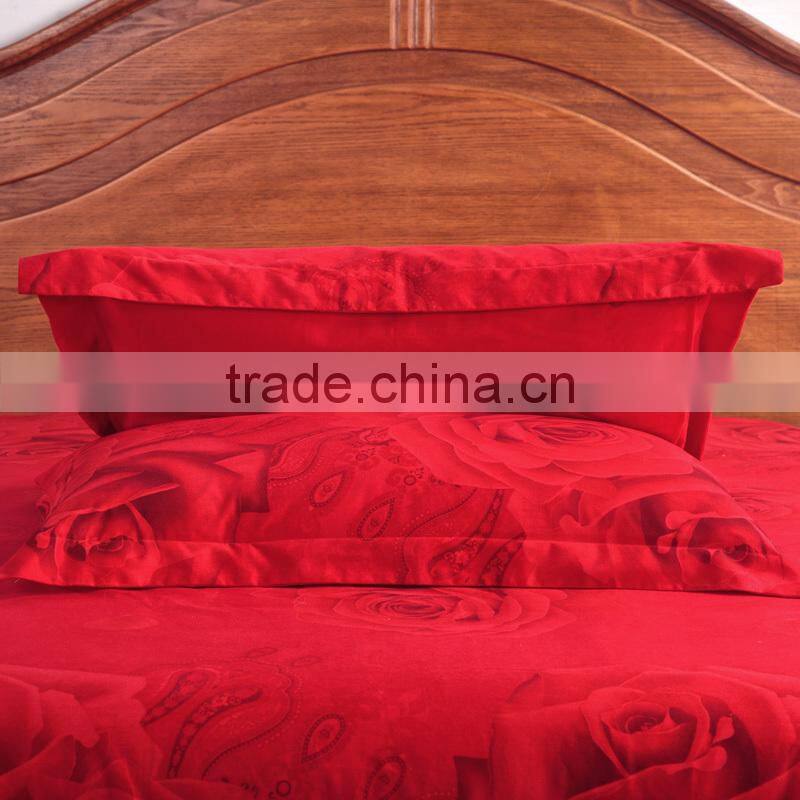 Chinese100%cotton luxury wedding bedding set