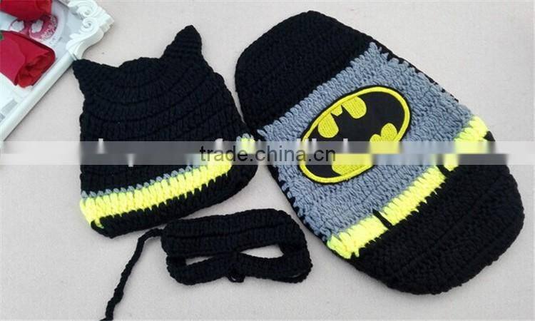 2016 movie characters design baby photo props newborn baby knit crochet suit newborn photography props