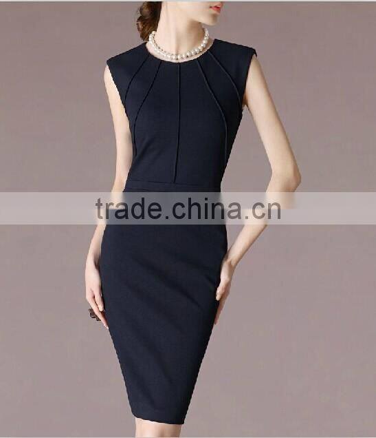 Well cutting bodycon women dress for sex women black straight dress for office