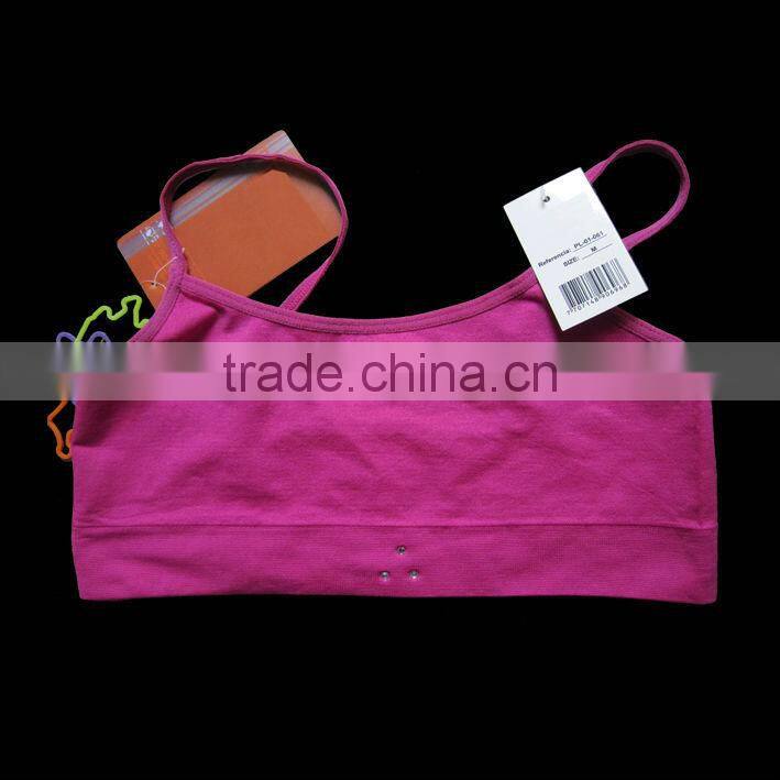 2016 Ladies' sexy seamless camisole bra