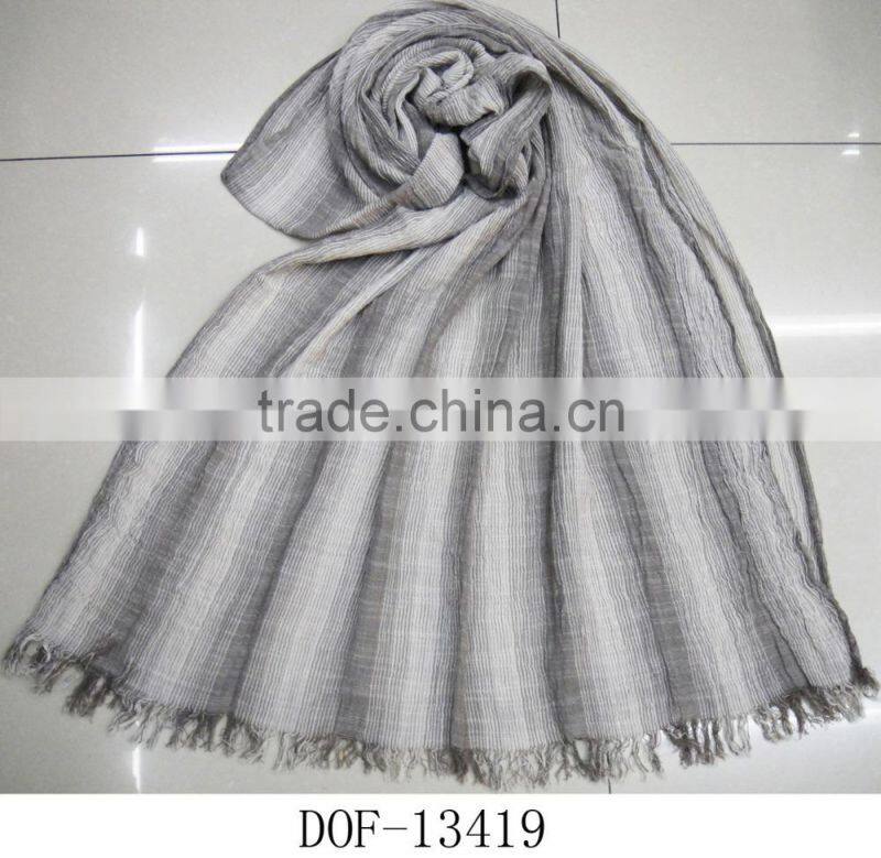 Fashion new stylish Arab Dubai Turkey lady men 100%viscose jacquard stripe rayon shawl