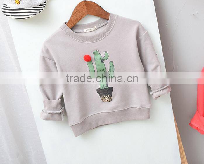 YE5159 autumn 2017 Korean cotton boys clothing cactus children hoodies