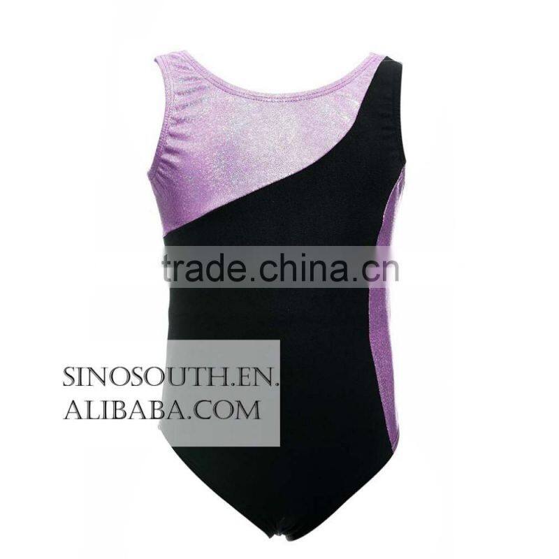 2017 Wholesale Kids Girl's Dance girls Shiny leotard gymnastics Multicolor Leotards