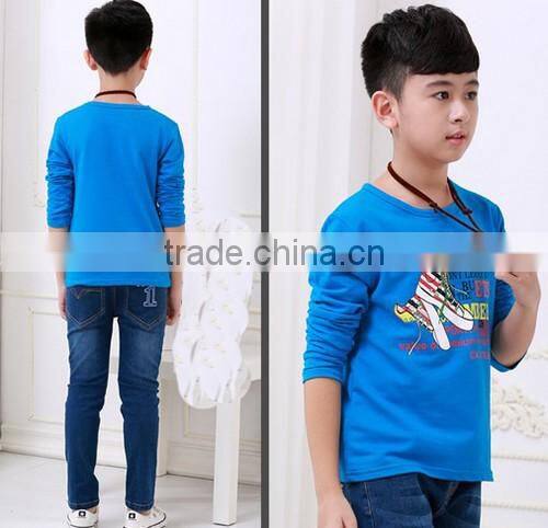 China wholesale Professional alibaba factory 2017 new product long sleeve t-shirt print for kids