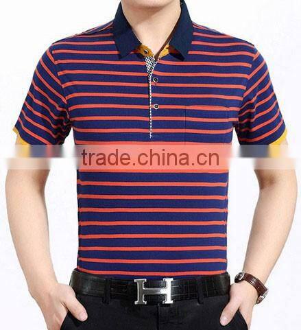 Professional wholesale high quality 2017 new style custom men short sleeve Polo shirt cotton