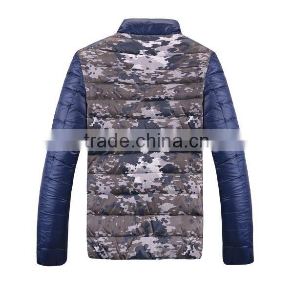 2015 Custom Men Down Camouflage Jacket For The Winter