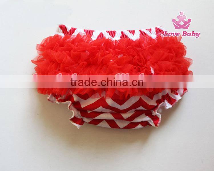 New Arrival Baby Stripe Cotton Bloomer Ruffle Kids Underwear