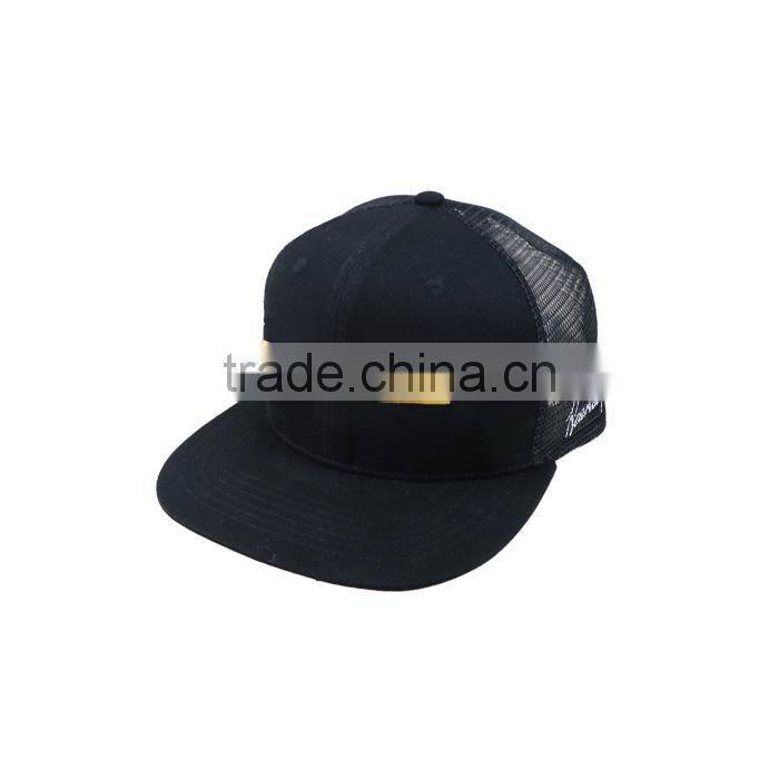 Custom high quality snapback hat no brim strapback caps hats