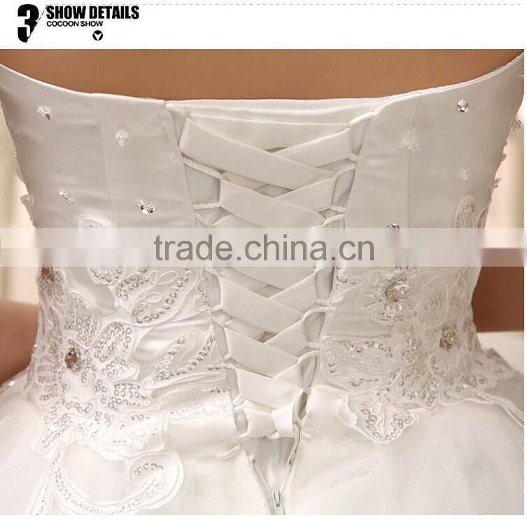 A Line Wedding Dresses Off Shoulder Pleated Lace Vintage Dress