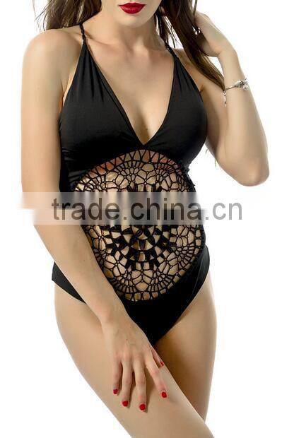 EY0035A One Piece backless Swimsuit Monokini Women Brazilian Halter Bathing Suit 2016 Sey beach Swimsuit