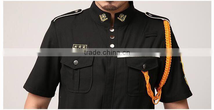 Black security guard uniform design german military uniform