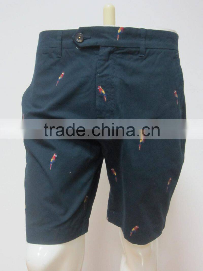 OEM new design fashionable High quality casual cotton elastic force shorts for men PS1375