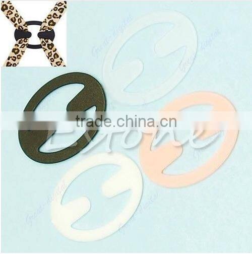 20PCS Sexy Oval Cleavage Control Clips Hide Bra Strap Buckle Adjust Converter