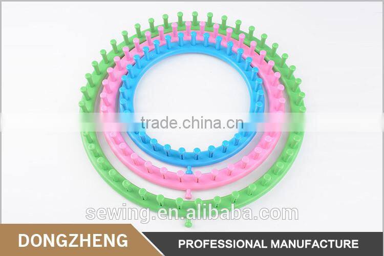Home DIY 3 pcs round scarf knitting tools plastic circular knitting loom