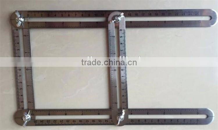 plastic activity Multi-Angle Measuring Ruler stainless steel General template angle Ruler tool