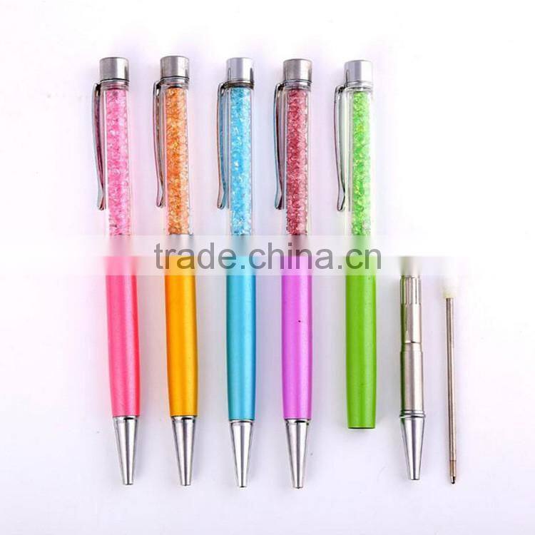 Latest New Modern Promotional Crystal Metal Ball Pen Gift