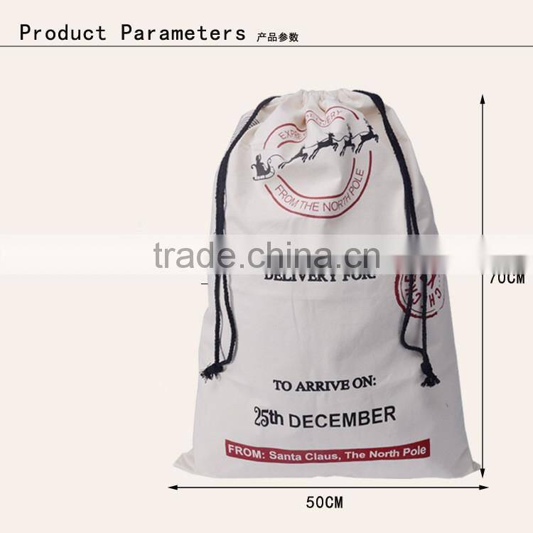 Christmas fashion style gift Personalized sack bags for christmas 2017