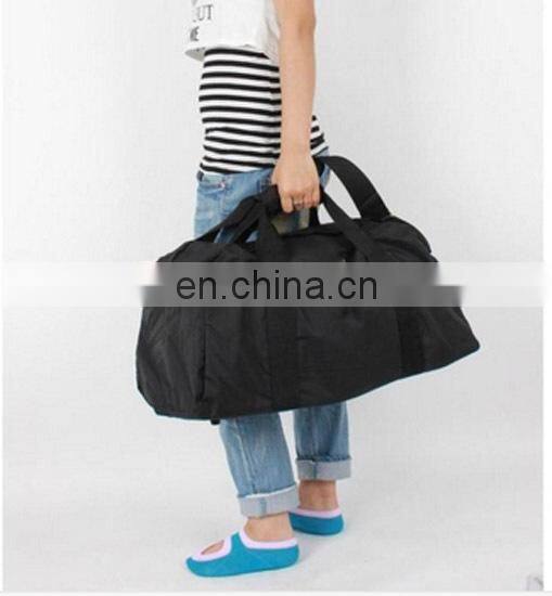 2015 whoesale nw design stylish durable cheap black gym duffel bag