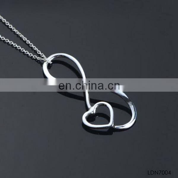 Valentine's Day gift love heart initial letter A-K pendant necklace