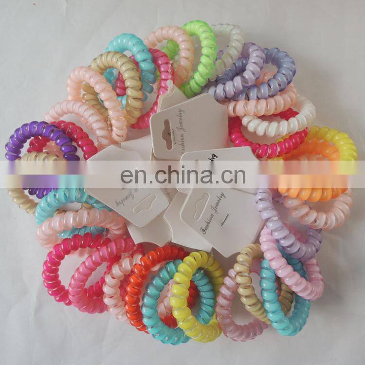 2015 Elastic Telephone Wire Hair Ties
