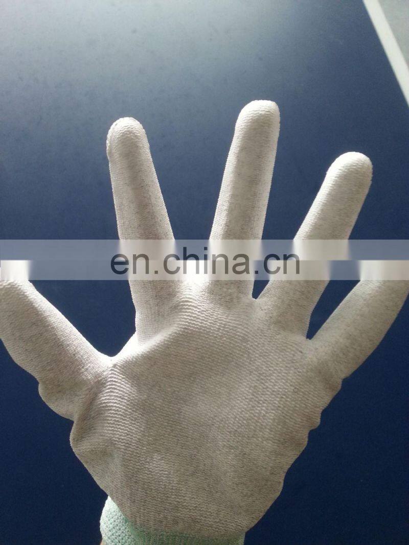 Static dissipative Nylon antistatic ESD palm fit gloves