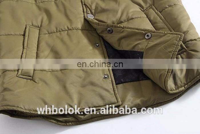 OEM Service Casual Style Winter Sportswear polyester padded Vest for Men