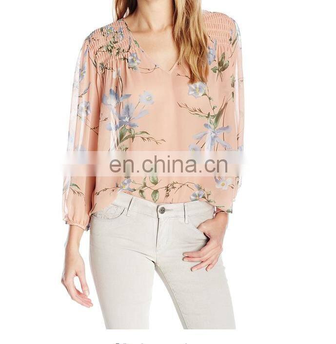 China high quality most favorable price ladies fashion smart top