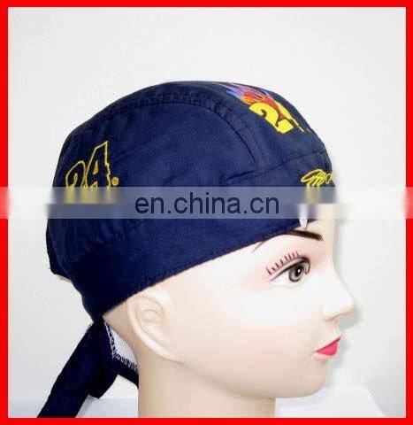 Beautiful Slight Purple Paisley Printed Bandana Cap For Girl