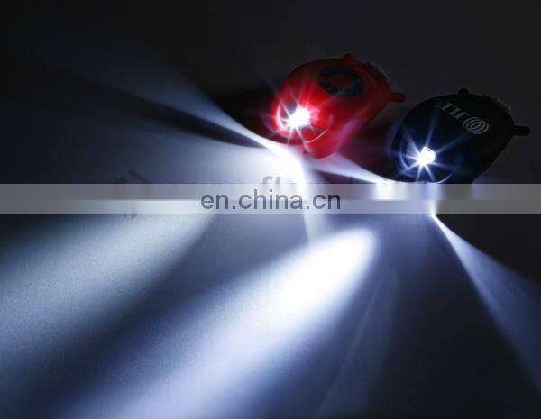 Mini Silicone Cycling Bike Light LED Front / Rear Security Warning Lamp
