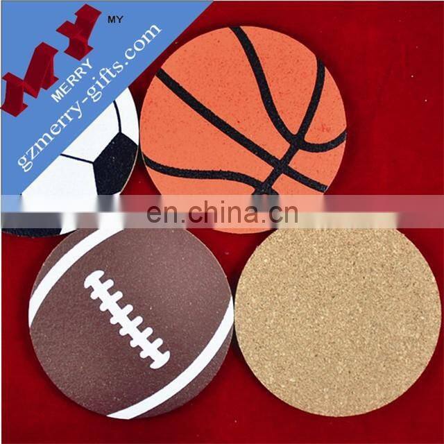 Home decoration souvenirs cup cork coaster wholesale