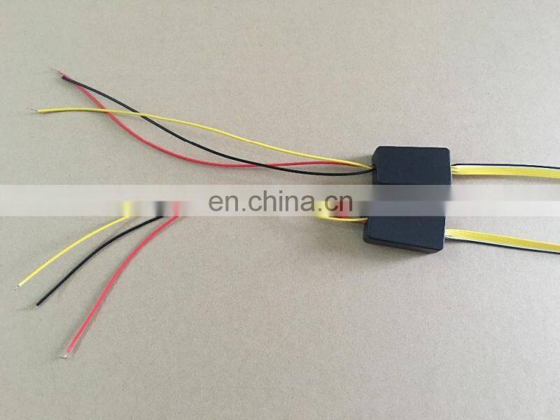 universal 2x60cm car led flexible DRL with running turn signal car headlight flow turn light