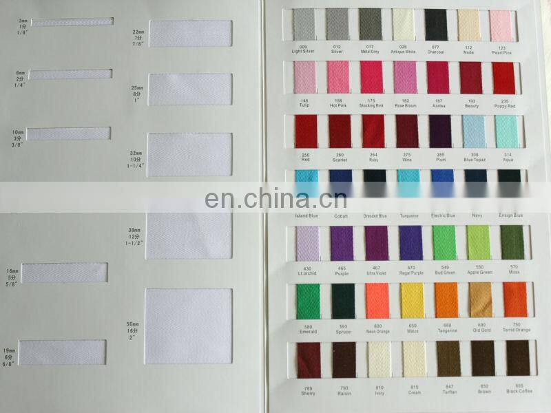 Colorful woven cotton fabric ribbon