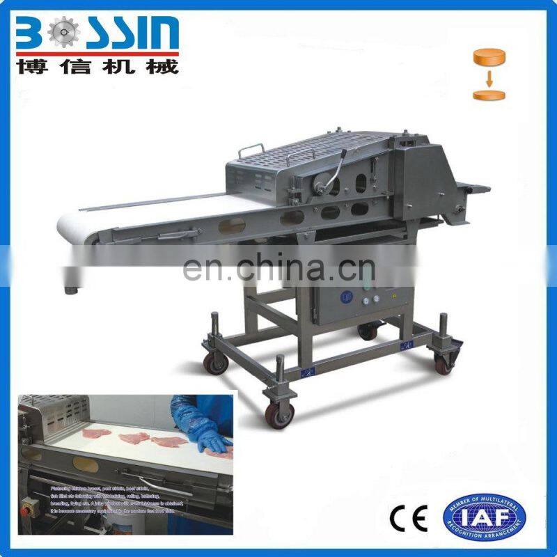 Low energy waste large scale meat flatten machine