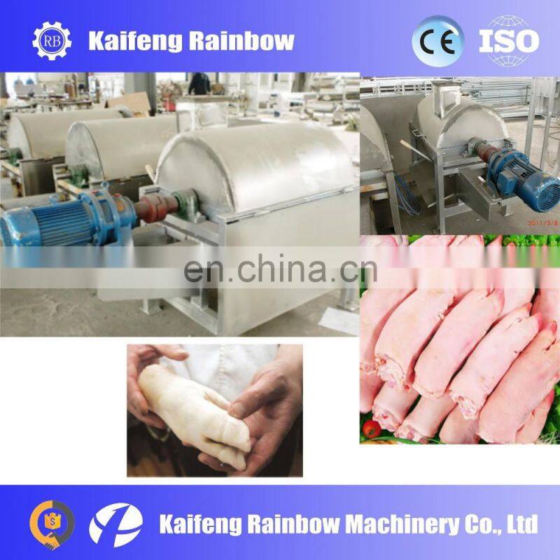Good Feedback High Speed Trotters unhairing machine/pettitoes plucking machine/pig's feet unhairing machine