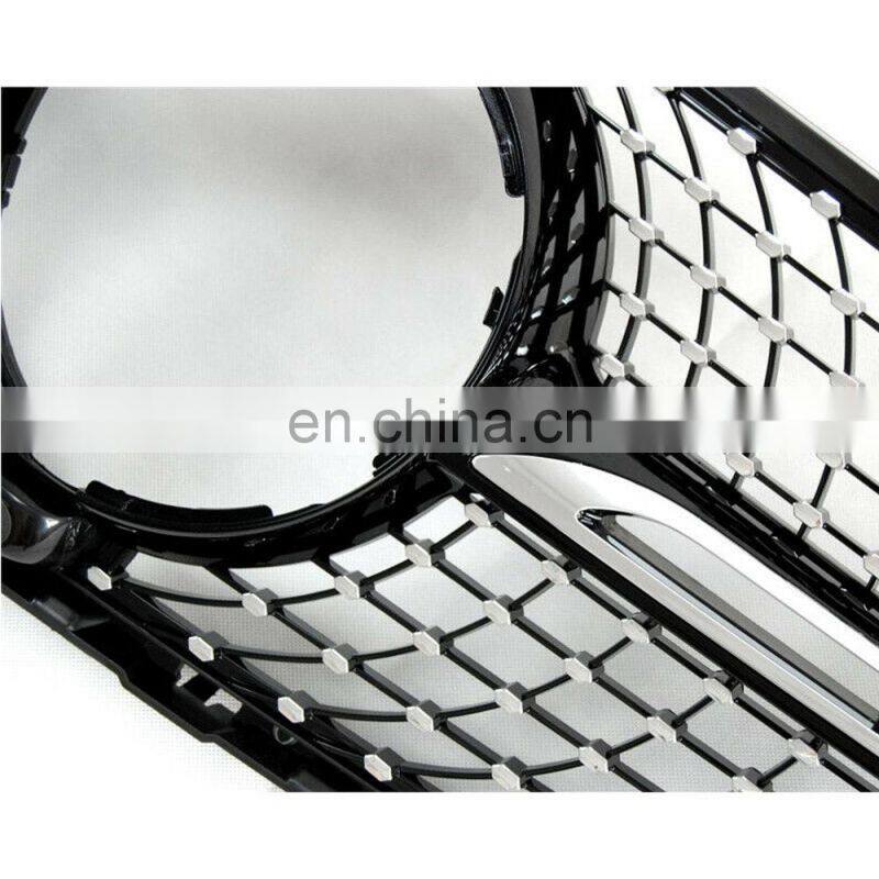 Black W/Diamond Front Grill Mesh Vent Grille 16-18 For Benz GLC X253 AMG YL4/250