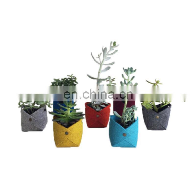 home decoration felt flower pot for living room