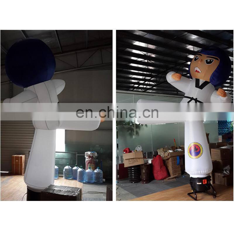 Wholesale 3mH Cheap Inflatable Taekwondo Figure For Advertising And Promotional