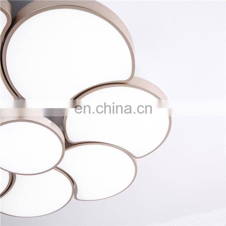 Living room lights simple modern atmosphere led ceiling lamp creative circular bedroom lamp Nordic personality flower type
