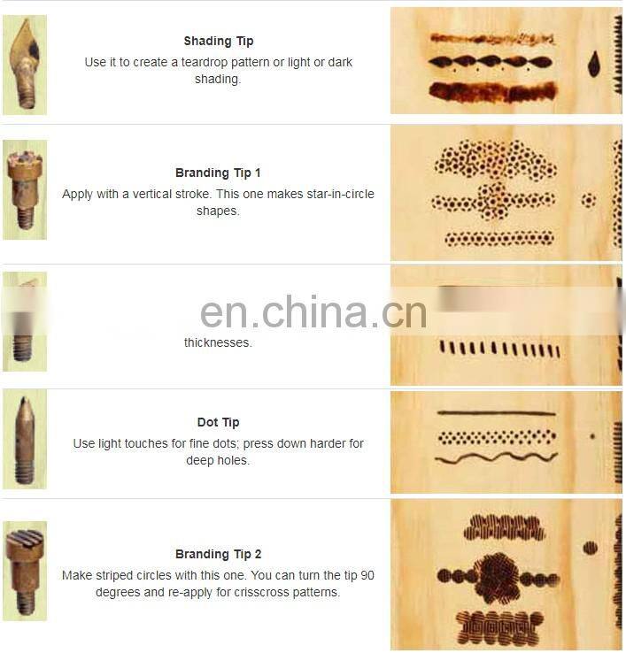 Frankever wood soldering iron kit wood burning tip set