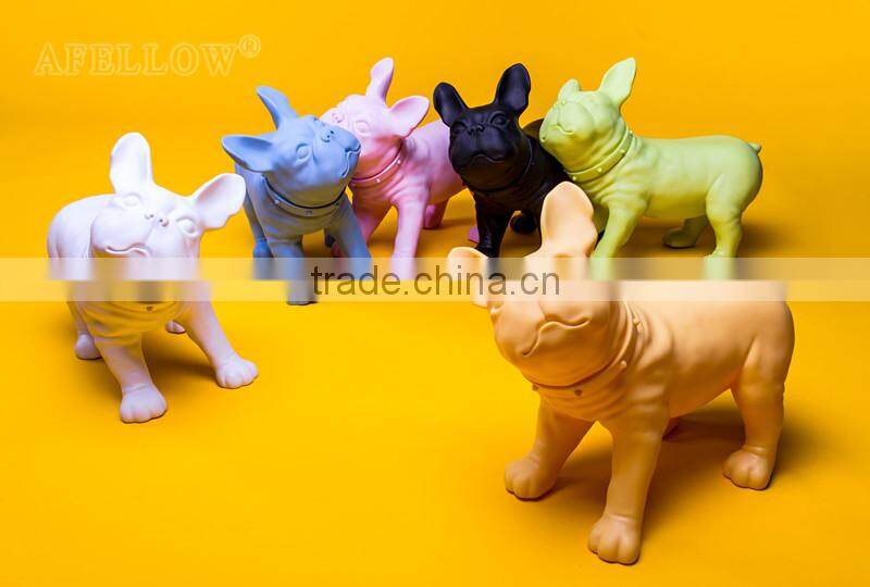 electroplate fiber glass lifelike Mini pet ballon dog mannequin