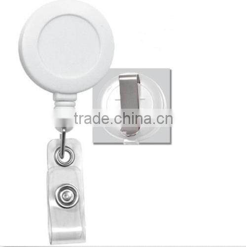 BADGE REEL - RETRACTABLE RECOIL YOYO SKI PASS ID CARD HOLDER KEY CHAIN CARABINER