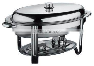 Low Prize Stainless Steel Round Roll Top Buffet Chafing Dish for Hotel
