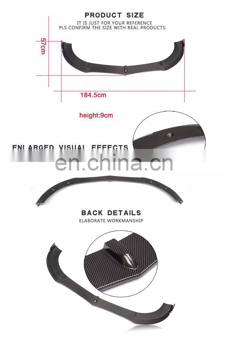 Customized Carbon Car Front Lip for Mercedes CLS W218 Base Sedan 4-Door