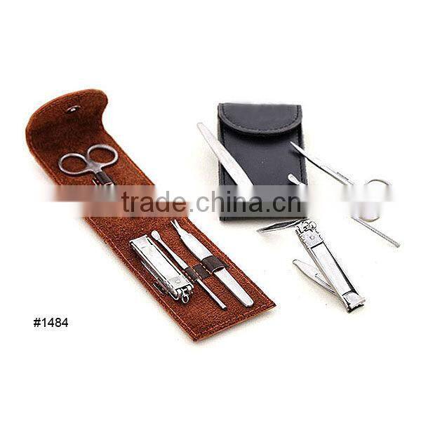 Simple design button closure gift manicure set