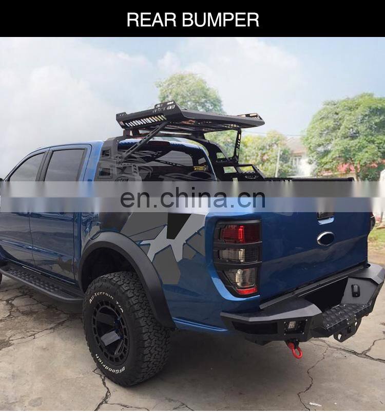 New Style Steel Rear bumper For Toyota Hilux Rocco 2020 pickup