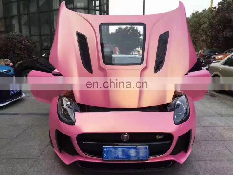 Runde New Arrival Resin Or Carbon Fiber Material For Jaguar F-type Modify IMP Style Transparent Hood Engine Bonnet Hood Cover