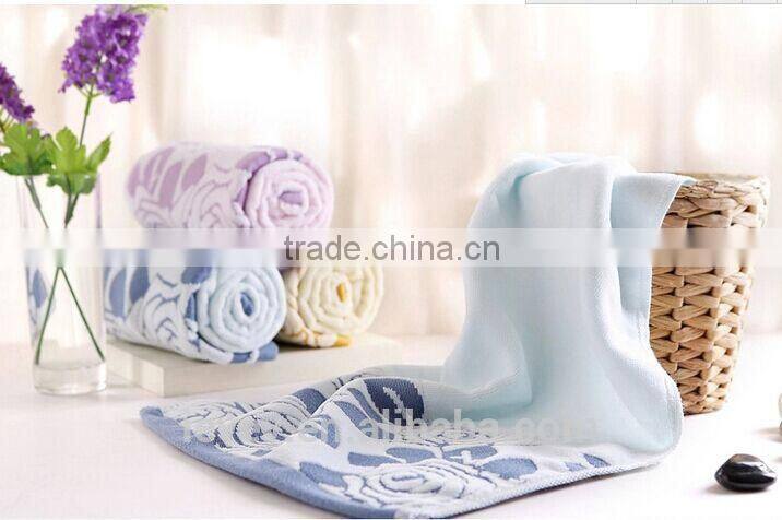 Best quality beautiful design jacquard fabric Egyptian cotton terry towel from China manufactory