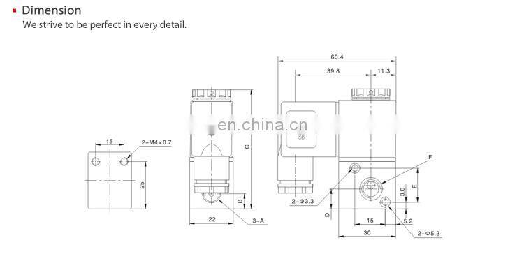 SNS 3V1 Series DC24V normal closed hydraulic pneumatic 2 position 3 way control solenoid valve