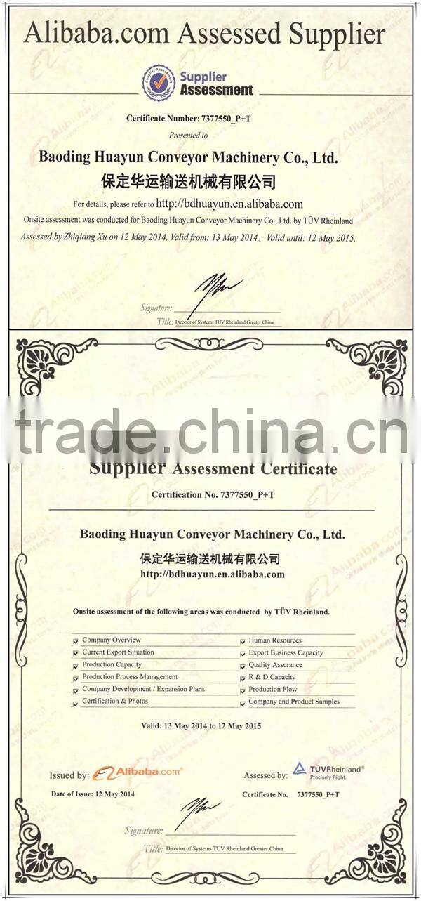 Customized flexible roller conveyor for airport used
